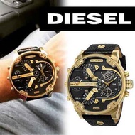 (Real Photo)Original Diesel Mr. Daddy 2.0 Black Dial Men's Chronograph Watch DZ7371 Jam Tangan Lelaki