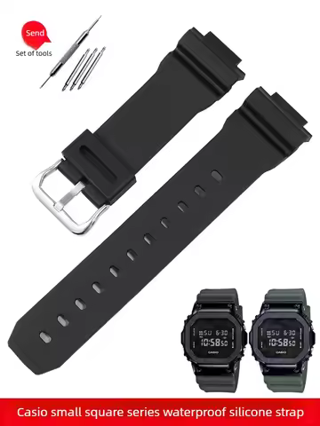For G-SHOCK CASIO DW5600 GA-900 2100 GM110 Small Square Silicone Watch Strap