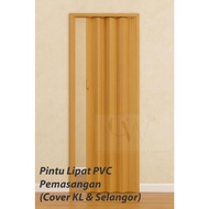 PVC Folding Door /Pintu Tandas Lipat /Room Divider /33'' x 82'' /Pintu Bilik Air /Sliding Door