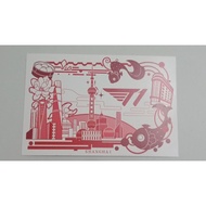 Genuine MSI t1 urban postcard (with member chibi stamp during event performance time)