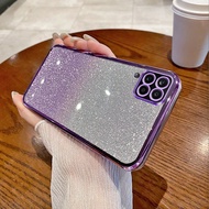 Samsung A12 electroplated phone case glitter powder phone case
