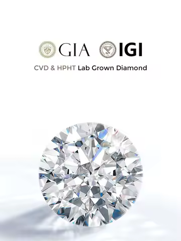 Lab Grown Diamond Round Brilliant IGI GIA certificate DEFG VVS Loose Diamond 1ct 2ct 3ct CVD HPHT La