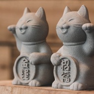 【巨大炭錢夠招財】金運招福貓-15公分