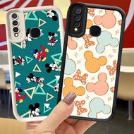 XI108 Mickey Mouse Casing for VIVO V15 Y91C Y15 Y17 Y30 Y93 Y91 Y19 Y12 Y95 Y50 Z1 V9 Pro Black Whit