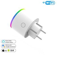 wifi塗鴉智能家居LED插座app語音定時ledRGB調光智能插座