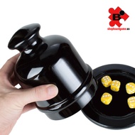 Wooden plastic casino dice shaker set - Dice shaker cup