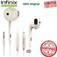 Infinix Note 30 In-Ear Stereo Bass Earphones Infinix Smart 8 Pro/ Note 30 Pro/20, Hot 50i/40/30 Head