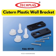 Techplas Cistern Plastic PVC Wall Bracket with Screw / FAA-1012B