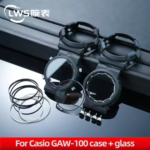 For Casio G-SHOCK series GAW-100-1AJF resin case+glass, GAW-100 inner case men's watch accessories