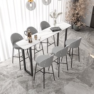 TLQ Bar Table and Chair Long Table Sintered Stone Balcony Family Customizable Table