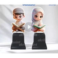 Islamic Children's Acrylic Trophy Acrylic Tahfidz Trophy Custom Acrylic MTQ Trophy