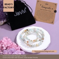 Amazonite Mix Multi-color Natural Stone Bracelet 4-10mm Beads