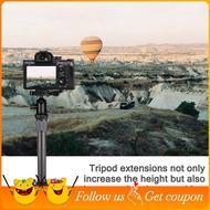 Extendable Carbon Fiber Tripod Extension Pole 2-Section Rod Max Height 32cm/12.6in 1/4 Inch Screw fo
