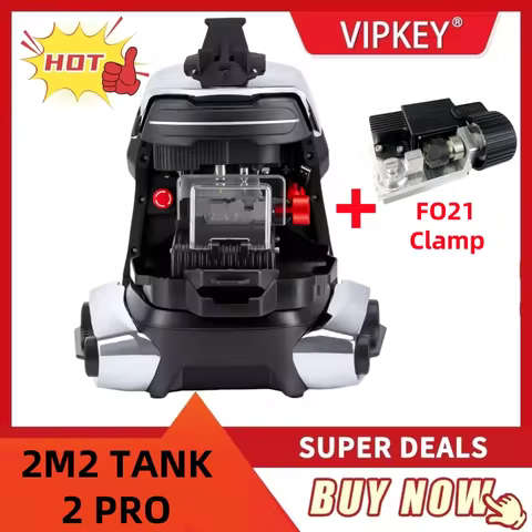 2025 Newest 2M2 Magic CNC Tank 2 pro Automatic Car Key Cutting Machine with ford clamp