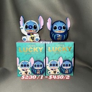 全新 URDU 福部屋 Disney 迪士尼招財貓系列 史迪仔 STITCH 金幣 開運 招福 達摩 必勝 DARUMA Maneki Neko 金色 銀色 銅色 原色 盲盒