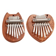 Portable Kalimba 8 Keys Thumb Piano Handguard Wood Mbira Finger Practice Musical Instruments Kalimba Piano Creative Music Box