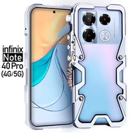 สำหรับ Infinix GT 20 GT10 Pro Case โลหะอลูมิเนียมกันชนโลหะปลอกคอกันสุนัขเลียฟังก์ชันกันกระแทกสำหรับ 
