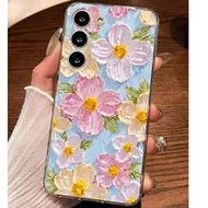 1 ชิ้น เคสโทรศัพท์นุ่มลายดอกไม้หลากสี, ใช้ได้กับ Huawei Honor, Galaxy A04e/12/A13/A14/A34/A50/A52/A5