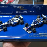 Mini Cut 1/43 Williams FW18 FW19 Championship Double Car Set, Limited Edition FW18 Damon Hill 1996 C