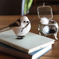 日本Magnets療癒系列銀喉長尾山雀迴紋針吸鐵桌上擺飾文具