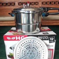 HAPPY CALL 12 Liter Pressure Cooker / 12 Liter Stainless Pressure Cooker