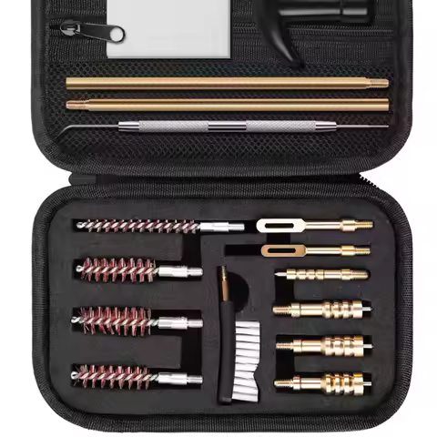 16PCS Multifunctional Pipe Dredging Nylon Brush Gun Barrel Brush Set Gun Cleaning Kit 9mm Ar15 AK 74