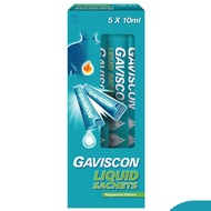 Gaviscon Original Liquid Sachets 5X10ml Peppermint Flavour