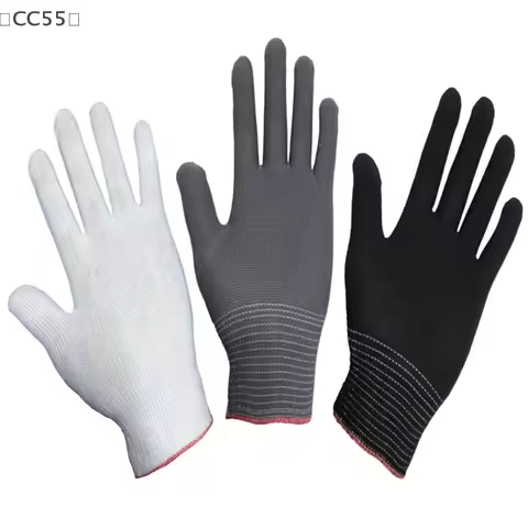 2Pair Anti Static Antiskid Gloves Elastic & Abrasion-Resistant Dust-Free Glove For Labor Protection