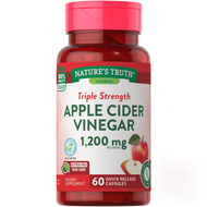 Nature's Truth Triple Apple Cider Vinegar 1200 mg, 60 Quick Release Capsules