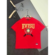 T-shirt Evisu/T-shirt Uniseks Evisu T-shirt bercetak T-shirt bergaya T-shirt anti-kedut bergaya KZTP