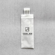 คอตตอนบัต ซองซิป ซองใส/ซองขุุ่น สำลีก้านอเนกประสงค์ แพ็คละ100ชิ้น [1ชิ้นบรรจุ4ก้าน] สำหรับห้องพักในโ