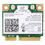 Wifi 5 Card Wireless Intel 7260 AC Bluetooth 4.0 HMW HALF MINI PCIE