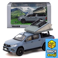 Tarmac Works Toyota Hilux Grey 1/64 T64R-041-CAMP Đồ chơi mô hình xe hơi