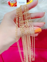 Dây chuyền nữ kiểu xoắn mạ vàng 24k mạ vàng 18k