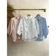 KEMEJA Women's striped embroidered shirt alo