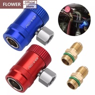 FOF 2Pcs R1234yf Quick Connector Adapter Auto AC High/Low Side R1234yf Quick Couplers Refrigerant Ad