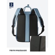 AT-🛫Decathlon Backpack Female College Student Computer Bag Fashion SimpleinsSchoolbag Leisure Travel Men's Backpack Dark