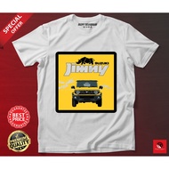 BAJU SUZUKI JIMNY YELLOW T-SHIRT LENGAN PENDEK ROUNDNECK COTTON