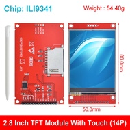 แผง LCD TFT 240x320 2.8 "SPI แผงหน้าปัดแบบอนุกรมโมดูลพอร์ตพร้อม ILI9341 PBC/ST7789V หน้าจอซีเรียล SPI ขนาด2.8นิ้วพร้อมปากกาสัมผัส