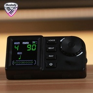 Muslady อิเล็กทรอนิกส์ Metronome 40-208BPM Backlit จอแสดงผล LCD Digital Metronome Tuner สำหรับกีตาร์