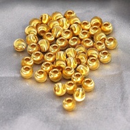 【00118cjv4wi34.my】 越南沙金欧币猫眼金珠大小珠子转运珠散珠手链路路通配饰配件新款Vietnam Sand Gold Euro Coin Cat Eye Gold Bead Size 