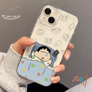 Cartoon Sleeping Case Shinchan IPhone 13 For 13 12 16 15 11 14 Pro Max X XR XS 7Plus 8Plus 7 8 Plus 