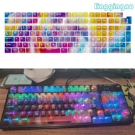 RR Rainbow PC Keycaps With Backlight Original Profile Mechanical Compatibility
