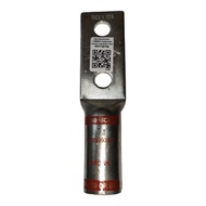 Utilux Terminal Lugs Long Barrel 2 Holes AWG 500MCM to 250mm Wire 14mm Ring Compression 1-1099939-2