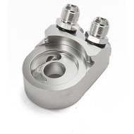 EPMAN Oil Cooler Sandwich Filter Adapter - 2 Angle AN8 AN10 SILVER
