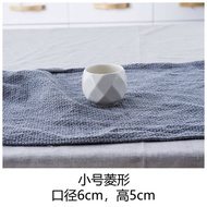 Succulent Flower Pot Special Offer Big Sale Ins White Minimalist Ceramic Large Flower Pot Custom Log