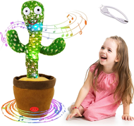 NEW Dancing Cactus Mimicking Toy Talking Repeat Singing Sunny Cactus Toys 120 Pcs Songs for Baby Sound Sing Wtih Recording LED