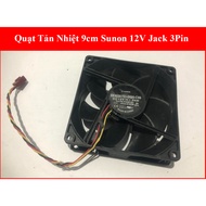Sunon 9cm Radiator Fan 12V Jack 3Pin – 92x92mm Fan Cools PC Case, Computer Power Supply, Electrical 