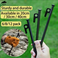 20/30/40cm Peg Stake Camping Peg Tent Peg Tarp 9mm Diameter Flysheet Sand Peg Stake Nail
