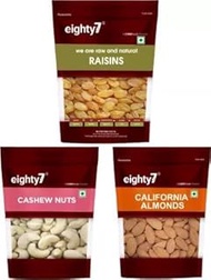 eighty7 Eighty7 California Almonds, Cashews and Raisins Combo, 750g
